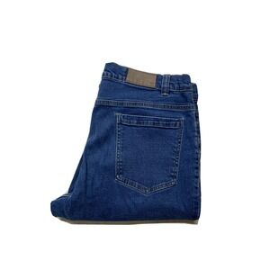 Scandia Woods Mens Denim Dark Blue Straight Leg Jeans Size 36L‎ Approx 34x31